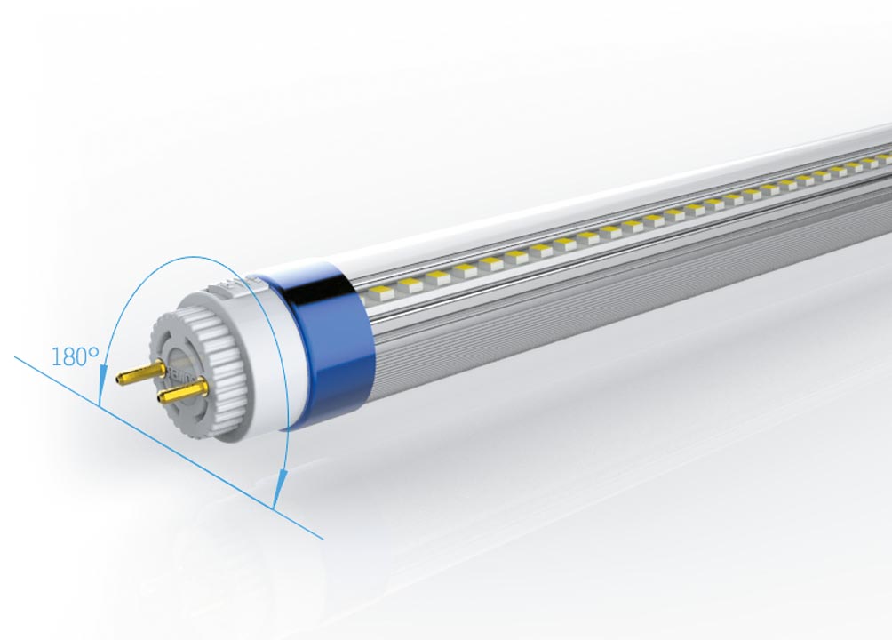 LED Röhre T8 115lm/Watt drehbare Verschlüsse
