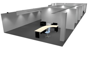 Planungshilfe-LED-Beleuchtung-Einbauleuchte-LED-Bandraster-Leuchte-Empfang